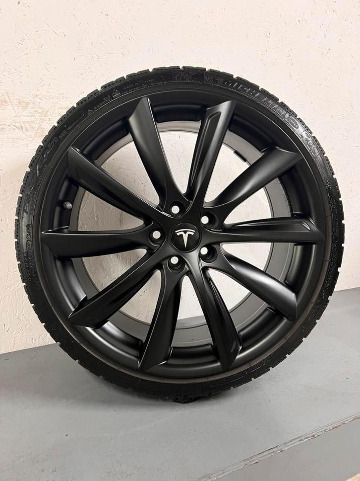 20 inch Tesla Model 3 Turbine Michelin Winterbanden, Auto-onderdelen, Banden en Velgen, Banden en Velgen, Winterbanden, 20 inch