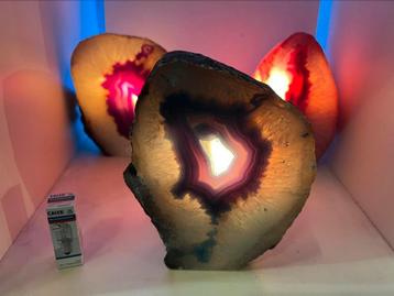 Luxe Agaat lamp circa 17 cm hoog beschikbaar voor biedingen