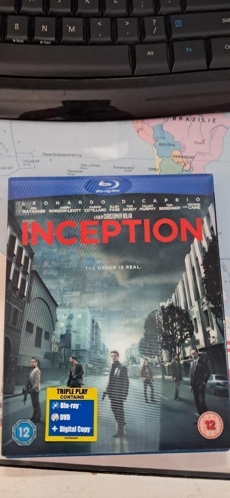 INCEPTION Blu-ray, Cd's en Dvd's, Blu-ray, Zo goed als nieuw, Science Fiction en Fantasy, Ophalen of Verzenden
