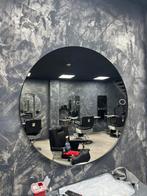 Grote Ronde Salonspiegel – Perfect voor Barbershop, Huis en Inrichting, Woonaccessoires | Spiegels, Ophalen, 100 tot 150 cm, Rond