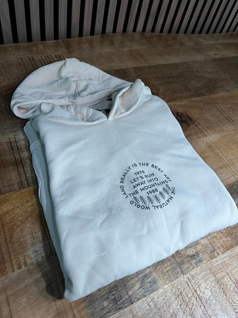 LC Waikiki Hoodie M – Crème – Grote Backprint – Fleece, Verzenden, Nieuw, Maat 48/50 (M), Beige