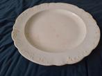 Vintage Wit Bord met decoratie - 38cm, Ophalen of Verzenden