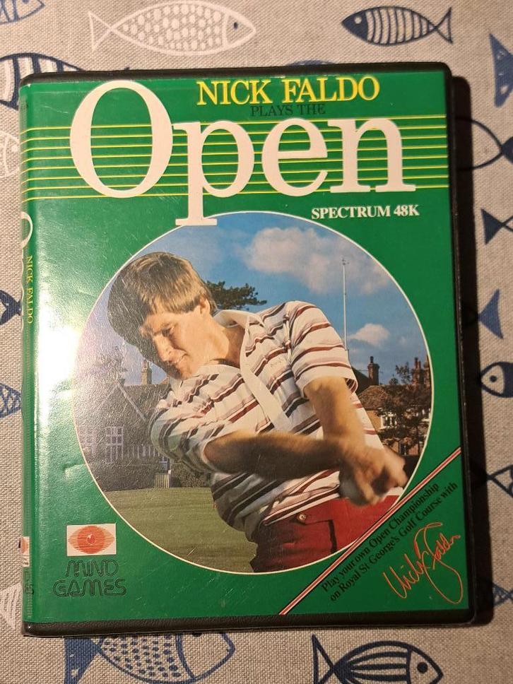 ZX Spectrum cassette 'NICK FALDO OPEN' – getest & werkend, Computers en Software, Vintage Computers, Ophalen of Verzenden