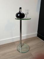 Glazen design bijzettafel Dutch Originals, Minder dan 55 cm, Design, Rond, Ophalen