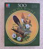 Ronde puzzel MB 500 stukjes vogels, Ophalen of Verzenden, 500 t/m 1500 stukjes, Gebruikt, Legpuzzel