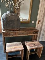 Robuust dressoir, oud houten wandmeubel, kast, Ophalen, 100 tot 150 cm, Nieuw, Landelijk