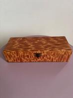 Antiek opbergdoosje met haarborstel 20-tiger jaren reis-set , Ophalen of Verzenden, Overige materialen, Overige typen