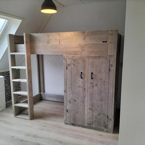 hoogslapers en stapelbedden van steigerhout, Huis en Inrichting, Slaapkamer | Stapelbedden en Hoogslapers, Nieuw, Stapelbed, Overige maten