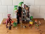 PLAYMOBIL BASISKAMP VAN DE EXPLORERS MET T- REX 🦕 🦕, Ophalen of Verzenden, Gebruikt