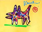 ==Jacob Kanbier 1949-2020 === hond===doek 60  x  80 cm==, Antiek en Kunst, Kunst | Schilderijen | Modern, Ophalen