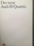 Folder van Audi 80 Quattro, gedrukt 8-1983, Ophalen of Verzenden, Nieuw, Audi