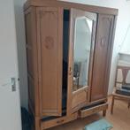 Zeer Oude Antieke Kledingkast, Huis en Inrichting, Ophalen, Gebruikt, 100 tot 150 cm, Eikenhout