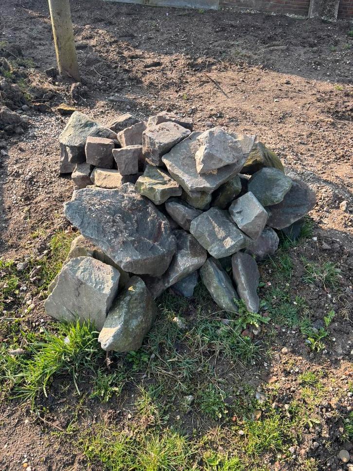 Keien en koppelstones GRATIS, Tuin en Terras, Grind, Keien en Split, Gebruikt, Kei, Ophalen