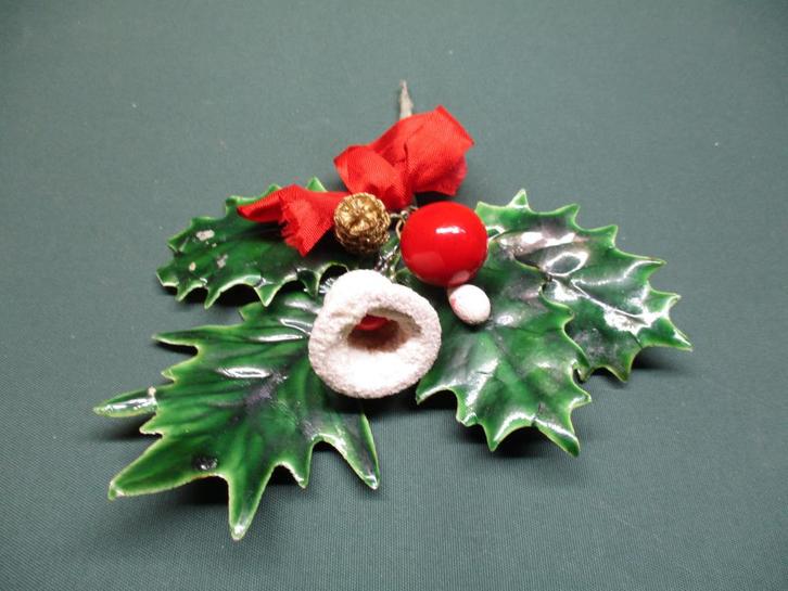 Vintage oude grotere corsage kerst versiering, Diversen, Kerst, Ophalen of Verzenden