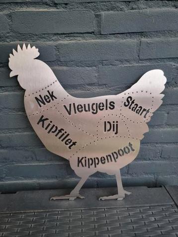 Geborsteld rvs kip beschikbaar voor biedingen