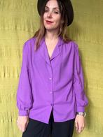 Vintage blouse / shirt - paars - 40/L/large, Maat 38/40 (M), Paars, Ophalen of Verzenden, Vintage