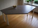 Moderne marmerlook eettafel voor 4 tot 6 personen., Gebruikt, 200 cm of meer, 50 tot 100 cm, Vijf personen of meer