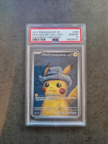 Pikachu With Grey Felt Hat Van Gogh PSA 10 beschikbaar voor biedingen