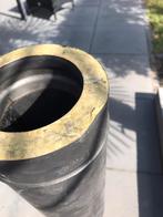 Geïsoleerde Kachelpijp 1 meter zwart, Huis en Inrichting, Ophalen