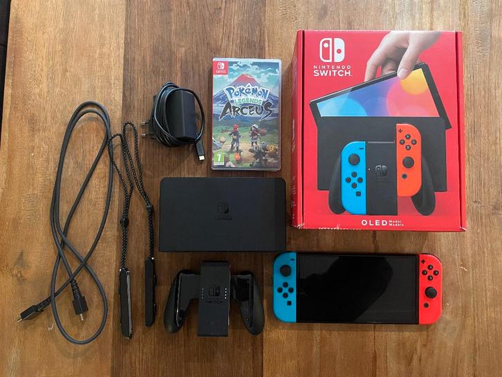 Nintendo Switch OLED 64GB, Spelcomputers en Games, Spelcomputers | Nintendo Switch, Zo goed als nieuw, Switch OLED, Met 1 controller