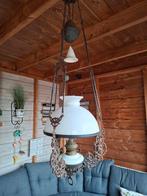 Antieke Olielamp met Ophangsysteem, Antiek en Kunst, Ophalen