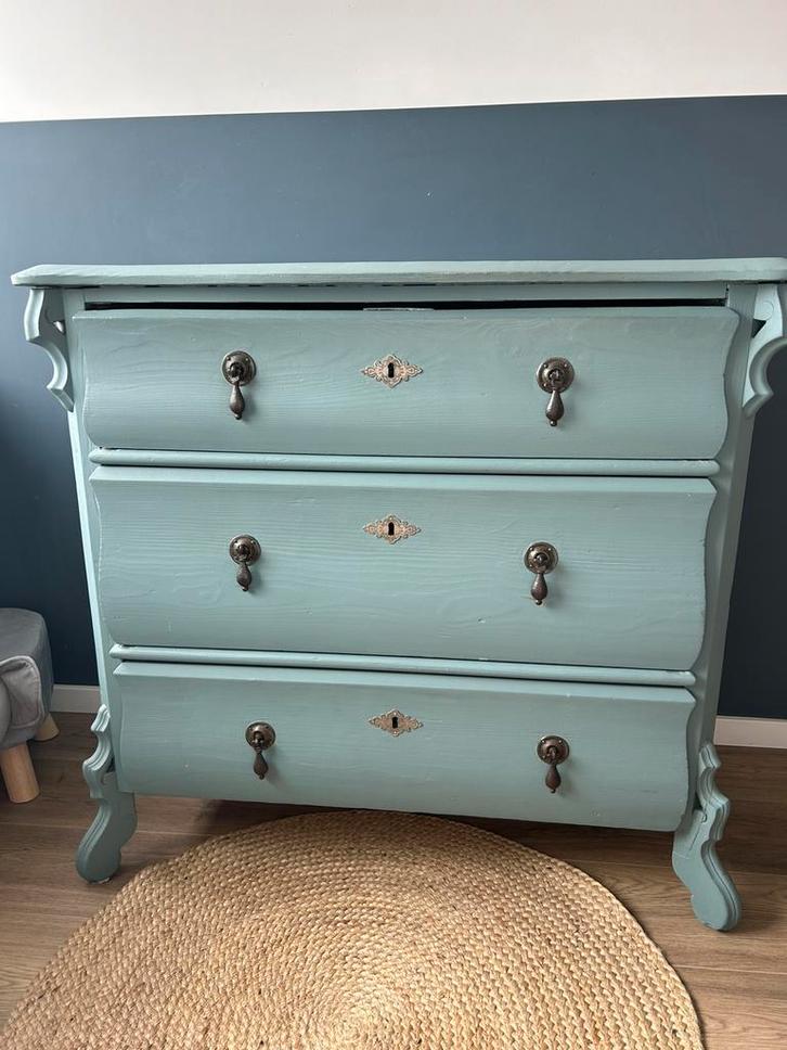 Buikkastje commode vintage gerestyled 93x51x88 cm - Uniek!, Huis en Inrichting, Kasten | Ladekasten, Gebruikt, Minder dan 100 cm