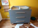 Ledikant en commode grijs, Kinderen en Baby's, Kinderkamer | Commodes en Kasten, Ophalen, 50 tot 70 cm, 90 tot 105 cm, 100 cm of meer
