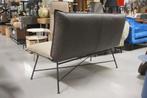 Luxe eetkamerbank Vidar Jess Design stof & leer naturel bank, Ophalen, Overige kleuren, Leer, Zo goed als nieuw