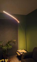 Staande design booglamp, Huis en Inrichting, Lampen | Vloerlampen, Ophalen, 200 cm of meer, Zo goed als nieuw, Metaal