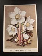 J Voerman illustrator kerstroos gelukkig kerstfeest, Verzamelen, Ansichtkaarten | Themakaarten, Verzenden, 1940 tot 1960, Ongelopen