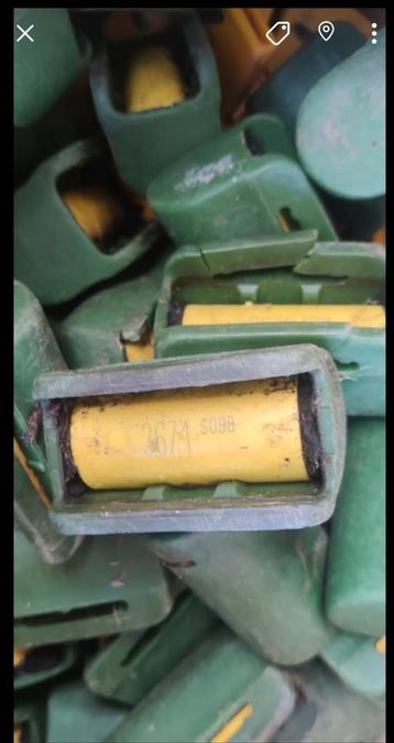Nedap gele batterij transponders in houder! beschikbaar voor biedingen