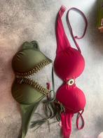 2 Bikini Topjes 80B, Kleding | Dames, Badmode en Zwemkleding, Ophalen of Verzenden, Zo goed als nieuw, Rood, Bikini