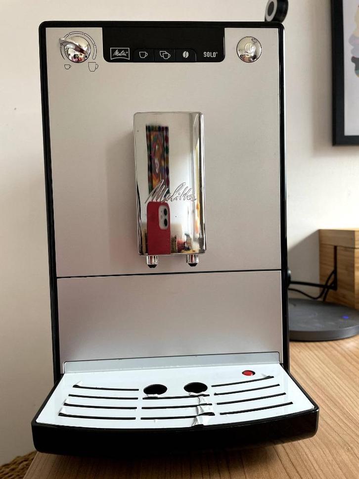 Melitta solo incl reinigingsmiddelen, Witgoed en Apparatuur, Koffiezetapparaten, Gebruikt, Koffiebonen, Espresso apparaat, 2 tot 4 kopjes