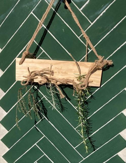 KRUIDEN/ BLOEMEN DROOGREKJE DRIED FLOWERS & HERBS, Tuin en Terras, Tuinwanddecoratie, Nieuw, Ophalen of Verzenden