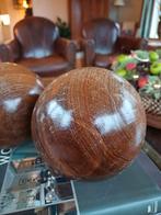 Oude Franse Brocante Houten Ballen Decoratie Teak Eiken, Ophalen of Verzenden