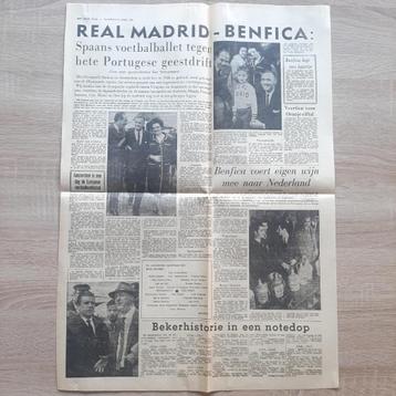 REAL MADRID-BENFICA 1962 Voorbeschouwing Europacup 1 finale beschikbaar voor biedingen