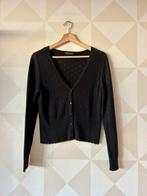 King Louie Cardi V Ajour vest vestje hart zwart M/38, Maat 38/40 (M), Zwart, Ophalen of Verzenden, Zo goed als nieuw