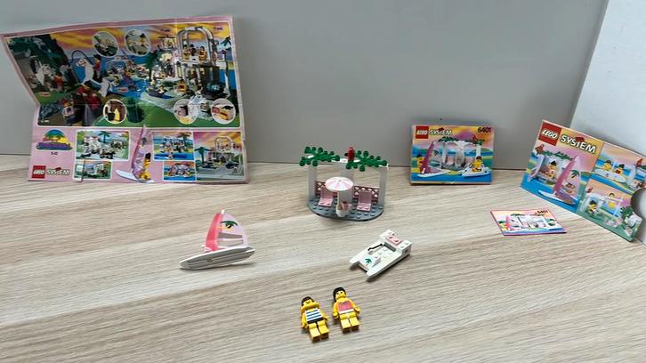 Lego classic town paradisa 6401 Seaside Cabana, Kinderen en Baby's, Speelgoed | Duplo en Lego, Gebruikt, Lego, Complete set, Ophalen of Verzenden