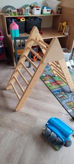 Houten Klimdriehoek voor Kinderen, Ophalen, Zo goed als nieuw, Klimwand, Aanbouwonderdeel