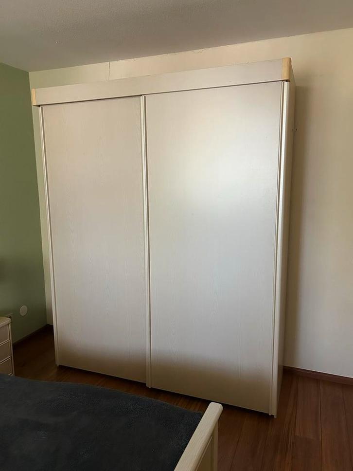 Garderobekast met schuifdeuren, Huis en Inrichting, Kasten | Kledingkasten, Gebruikt, 200 cm of meer, 150 tot 200 cm, 50 tot 75 cm