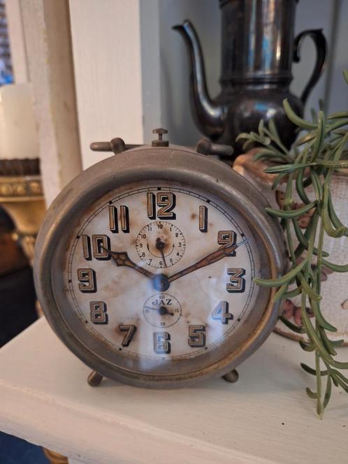 Oude Franse wekker , japy , jaz, Antiek en Kunst, Curiosa en Brocante, Ophalen