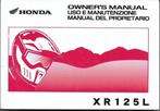Honda XR125 L manual handleiding (4298z), Motoren, Ophalen of Verzenden, Honda