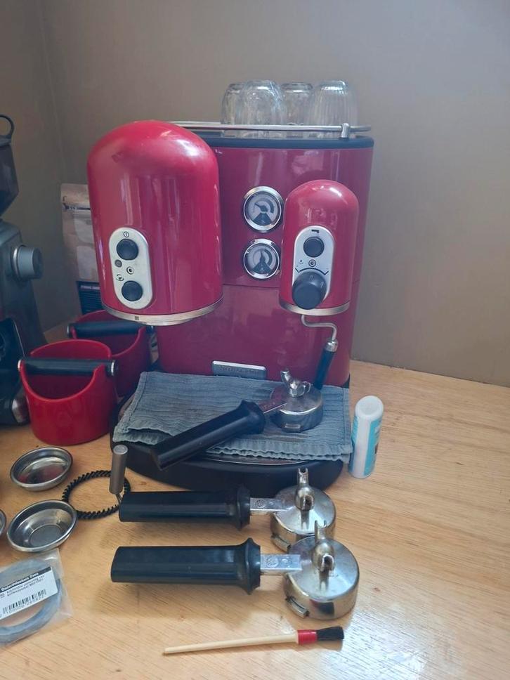 KitchenAid Espresso + Solis Grinder + Accessoires, Witgoed en Apparatuur, Koffiezetapparaten, Ophalen