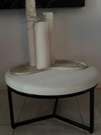 Mooie poef/salontafel, Minder dan 50 cm, Rond, Ophalen of Verzenden, Zo goed als nieuw