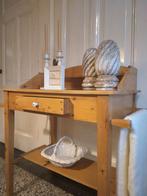 Antiek geloogd grenen wastafel sidetable gangtafel, Ophalen