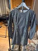 OU Jurkje Zwart-Wit Geruit Maat S, Kleding | Dames, Ophalen of Verzenden, Gedragen, Maat 36 (S), Zwart