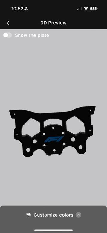 Logitech G29 G920 G923 F1 Stuur 3D Print beschikbaar voor biedingen