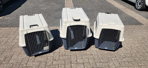 Flamingo Nomad Reiskennels Grijs/Zwart - LARGE + X-LARGE, Dieren en Toebehoren, Hondenbenches, Zo goed als nieuw, Ophalen of Verzenden