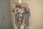 Marccain shirt zijde voorkant knoop onderkant print N4/40, Maat 38/40 (M), Overige kleuren, Verzenden, Korte mouw