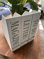 3 houten tijdschriftbakken, Ophalen of Verzenden, Zo goed als nieuw